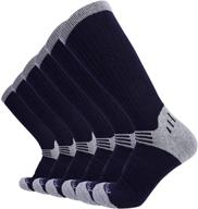 🧦 enerwear 6p pack: high-performance merino wool blended outdoor walking socks for men logo