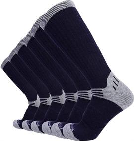 img 4 attached to 🧦 Enerwear 6P Pack: High-Performance Merino Wool Blended Outdoor Walking Socks for Men