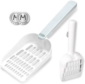 img 4 attached to 🐾 Efficient Magnetic Storage Cat Litter Scoops - Fast Sifting, Long Handle Pet Cat Litters Shovel