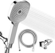 🚿 daspace high pressure shower head with handheld & 4 spray modes, stainless steel hose, multi angle adjustable - ultimate shower experience! logo