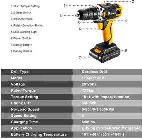 img 2 attached to 🔋 Lithium Ion 2 Speed Keyless Drilling Machine - Cordless for Versatile Performance