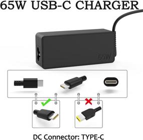 img 3 attached to 💡 High-Quality USB-C Charger Compatible with Lenovo Yoga C940 C740 C930 730 Series: 45W 65W Laptop Power Cord