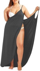 img 4 attached to 👙 Fadalo Spaghetti Strap Backless Plus-size Women's Swimsuits & Cover Ups – Enhanced Comfort and Style