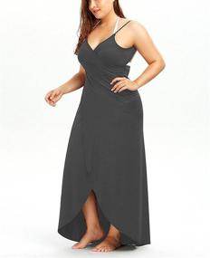 img 3 attached to 👙 Fadalo Spaghetti Strap Backless Plus-size Women's Swimsuits & Cover Ups – Enhanced Comfort and Style