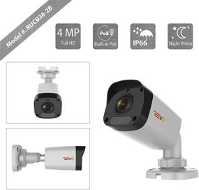 img 3 attached to REVO America Ultra HD 4MP IP Bullet Camera Indoor/Outdoor (Set of 2) - Enhanced 100' Night Vision, IP66 Weatherproof, 3DNR, Smart IR, ONVIF Compliant, White (RUCB36-2BBNDL)