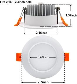 img 2 attached to Recessed Lighting Dimmable Retrofit Downlight Industrial Electrical
