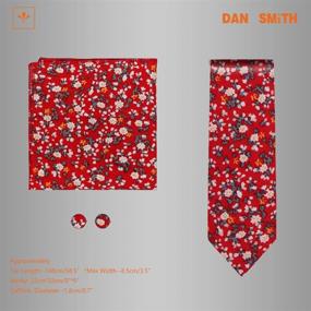 img 3 attached to 👔 Элегантный галстук Dapper Dan Smith с манжетами для манжет: Поднимите свою игру с аксессуарами для мужчин!