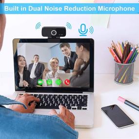 img 2 attached to High Definition 1080P Webcam with Built-in Microphone - USB Plug and Play for Video Calling, Recording, Conferencing, and Streaming on Desktops, Laptops, and MacBooks - Compatible with Various Webcams