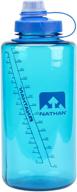 nathan supershot 1.5l water bottle in blue/electric blue – sturdy and stylish hydration solution logo