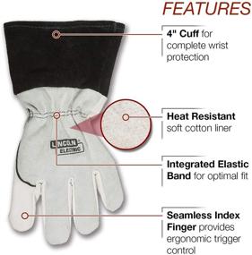 img 3 attached to 🧤 Lincoln Electric DynaMIG Traditional MIG Welding Gloves - Top Grain Leather, XL Size, K3805-XL: Premium Quality & Enhanced Protection