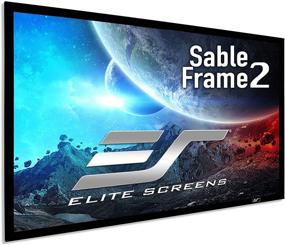 img 4 attached to 📽️ Elite Screens Sable Frame 2 Series: Ultra HD 100-inch Diagonal 16:9 Fixed Frame Home Theater Projection Projector Screen - Active 3D and 4K Ready (ER100WH2)