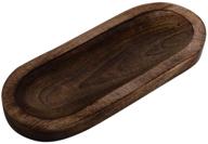 🕉️ earthly home zen incense holder - wooden ash catcher for incense, burner and stick holder - backflow design for home decor, yoga, meditation - 11.0" x 4.0" x 1.0" - brown логотип