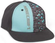 💎 gray minecraft diamond boys/youth snapback cap: boost your style with quality diamond design logo