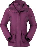 camel crown womens waterproof ski jacket: versatile, windproof winter coat for rain, snow, and hiking - includes fleece inner логотип