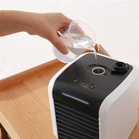img 3 attached to Portable Conditioner Evaporative Noiseless Humidifier
