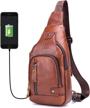 bullcaptain crossbody charging shoulder backpack backpacks logo