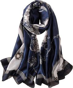 img 4 attached to 🧣 Fonshow Mulberry Fashion Scarves: Stylish Women's Accessories and Chic Scarves & Wraps