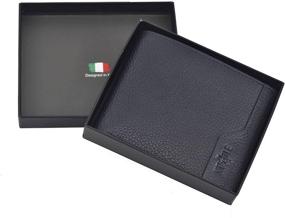 img 1 attached to SKYLE Men's Bifold Wallet - 11.5 x 9.5 x 2 inches