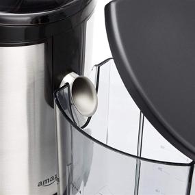 img 2 attached to 🧃 Stainless Steel Centrifugal Juicer with Wide-Mouth, 2 Speeds, including Juice Jug and Pulp Container - Amazon Basics