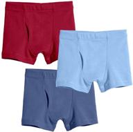 organic cotton boys' boxer briefs 3 pack underwear, made in usa by city threads logo