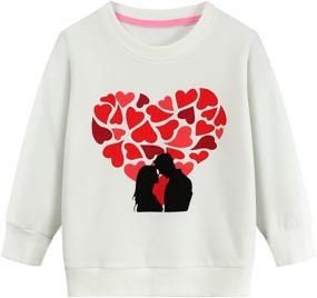 img 4 attached to EULLA Little Boys Girls Sweatshirt: Stylish Toddler Christmas Clothes for Boys 1-7 Years Old