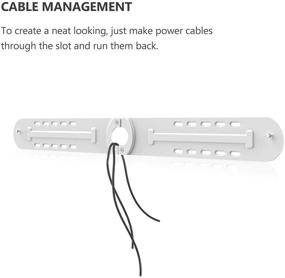 img 2 attached to 🔧 Простая установка Набор кронштейнов для крепления к стене Sonos Playbar - выдерживает 33 фунта (SON001-W) от WALI, белый