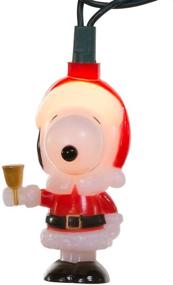 img 1 attached to 🎅 Kurt Adler Deluxe 10-Light Santa Suit Snoopy Light Set