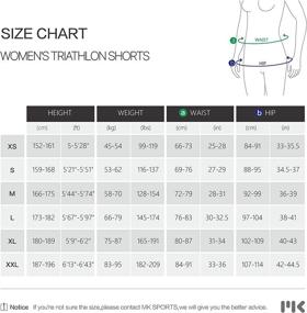 img 2 attached to 🩲 Women's Triathlon Shorts with 8" Inseam, Side Pockets, and Adjustable Drawstring - MY KILOMETRE