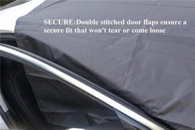 img 1 attached to ❄️ Protect Your Vehicle from Snow, Frost, and Ice with UOTJCNR Magnetic Windshield Cover - Ideal for Cars, SUVs, Trucks, Vans, and More!