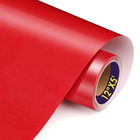 img 4 attached to 🎃 TransWonder Red Heat Transfer Vinyl - HTV Vinyl 12in.x5ft - Iron on Vinyl for T Shirts - Perfect Gift for Halloween & Christmas (Deep Red)