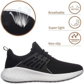 img 2 attached to 👟 Ultimate Comfort and Performance: Akk Womens Sneakers Tennis Shoes - Lightweight Non Slip Breathable Mesh Walking Sneakers Sports Athletic Shoes