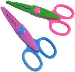 img 3 attached to Balepha Assorted Colors Crafting Paper: DIY Craft Scrapbooking Supplies with Decorative Edge Scissors - 6 Patterns in a Pack for Teachers, Kids & Toddler Safety