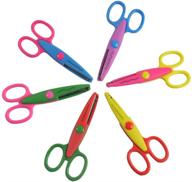 balepha assorted colors crafting paper: diy craft scrapbooking supplies with decorative edge scissors - 6 patterns in a pack for teachers, kids & toddler safety logo