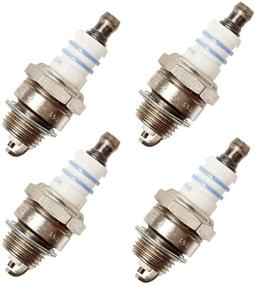 img 1 attached to 🔌 4-Pack свечей зажигания Bosch WSR6F: Заменяет RCJ6Y, W20MPR-U, Stihl 0000-400-7000, BPMR6A