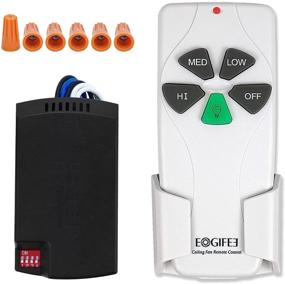 img 4 attached to Eogifee Small Size Universal Ceiling Fan Remote Control and Receiver 53T KUJCE9103: Efficient Replacement Kit with 3 Speed and Light Control for Hampton Bay, Harbor Breeze, and Hunter Fans