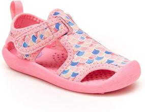 img 4 attached to Girls' Fuchsia OshKosh BGosh Aquatic Sandal - Shoes and Athletic