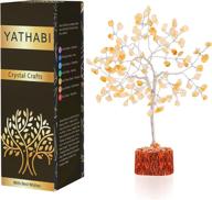 enhance positive energy and good luck with yathabi citrine crystal tree 🍀 - chakra tree, gemstone tree, citrine healing stone - perfect crystal gift for women логотип