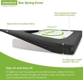 img 3 attached to Cosmoplus Box Spring Cover Queen Alternative Extremely Resistant Bedding