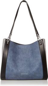 img 4 attached to Calvin Klein Novelty Compartment Shoulder Handbags & Wallets for Women – Versatile Tote Option