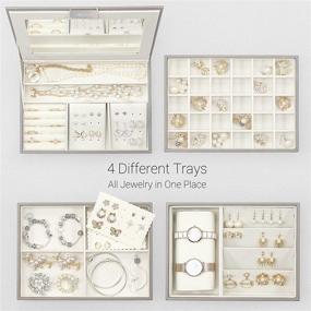 img 3 attached to 💍 Allinside Stackable Jewelry Tray Box Sets: Organize your Jewelry in Style!"