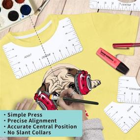 img 2 attached to 👕 Ultimate Shirt Alignment Tool Set: Tshirt Guide Ruler Alignment for Perfect Shirts Printing and Vinyl Alignment - Heat Press and HTV