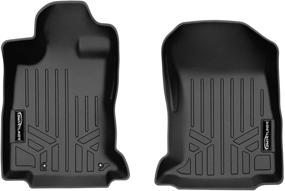 img 4 attached to Top-Quality SMARTLINER All Weather Custom Fit Floor Mats 🔥 for 2020-2022 Subaru Outback/Legacy - 1st Row Liner Set in Black