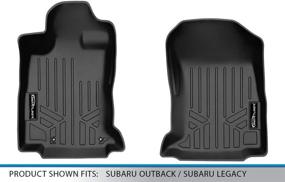 img 1 attached to Top-Quality SMARTLINER All Weather Custom Fit Floor Mats 🔥 for 2020-2022 Subaru Outback/Legacy - 1st Row Liner Set in Black