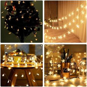 img 1 attached to 🎄 34FT 100LED Fairy Lights, USB String Lights Warm White with Remote Control, 8 Modes, Ideal for Bedroom, Christmas Decoration, Patio, Wedding - Fairy Lights