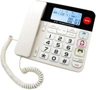 📞 jekavis j-p47 sos home corded phones: big button, caller id, light button, 40db amplification - perfect for seniors with picture button & one-touch speed dial logo