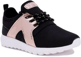 img 4 attached to 👟 Stylish Metallic Girls' Athletic Shoes with London Fog Design