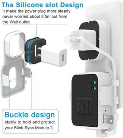 img 3 attached to 🔧 Space-Saving Mount Bracket Holder with 64GB USB Flash Drive and Wall Mount Hungry for Blink Sync Module 2, Suitable for All-New Blink Outdoor Blink Indoor Home Security Camera Sync Module with Short Cable