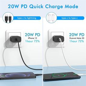 img 2 attached to 🔌 20W USB C Charger for iPhone 13 - Fast Power Delivery 3.0 Charger Compatible with iPhone 13 Pro Max/12 Pro Max/13 Mini/12 Mini, iPhone 11/11 Pro & Pixel 3