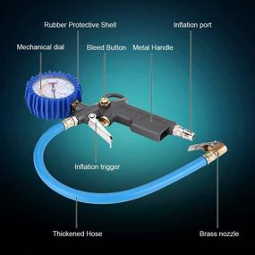img 1 attached to Inflator Keenso Pressure 0 220PSI Motorcycle