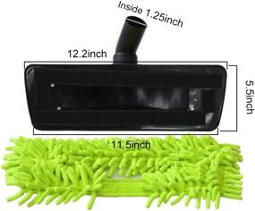 img 2 attached to 🧹 Universal 1 1/4" 32-35mm EZ SPARES Hard Floor Washable Sweeper Microfiber Chenille Dust Mop Brush Kit Head – Fits Most Vacuum Brands – Cleaner Accessories Horsehair Brush Kit for All Brands